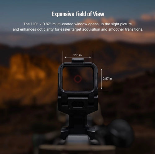 OSIGHT R Enclosed Red Dot Sight, 2&65 MOA Multi-Reticle, T1/T2 Footprint