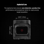 OSIGHT SE MOS Enclosed Red Dot Sight, 2 & 32 MOA Reticle