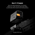OSIGHT R Enclosed Red Dot Sight, 2&65 MOA Multi-Reticle, T1/T2 Footprint
