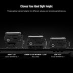 OSIGHT R Enclosed Red Dot Sight, 2&65 MOA Multi-Reticle, T1/T2 Footprint