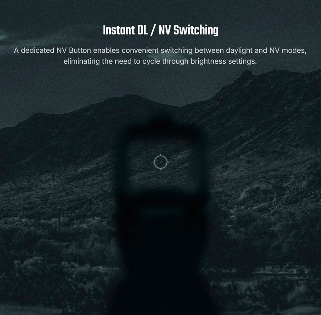 OSIGHT R Enclosed Red Dot Sight, 2&65 MOA Multi-Reticle, T1/T2 Footprint